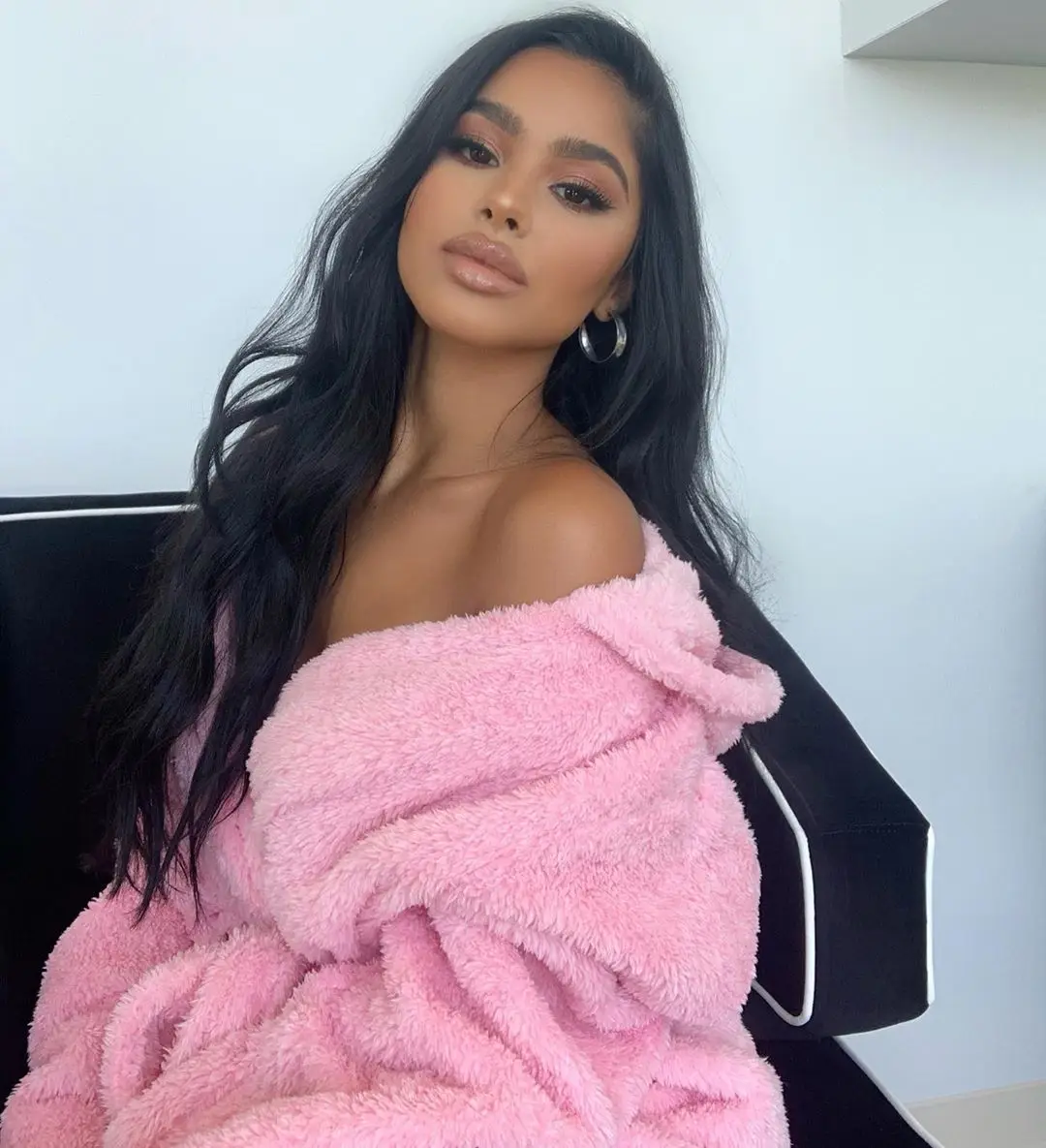 Женский флисовый Халат с капюшоном теплая мягкая пижама длинным рукавом на осень