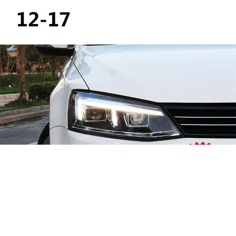 Автомобильные ходовые части Neblineros Para автомобильные Drl светодиодные фары автомобильные фары в сборе 12 13 14 15 16 17 для Volkswagen Sagitar