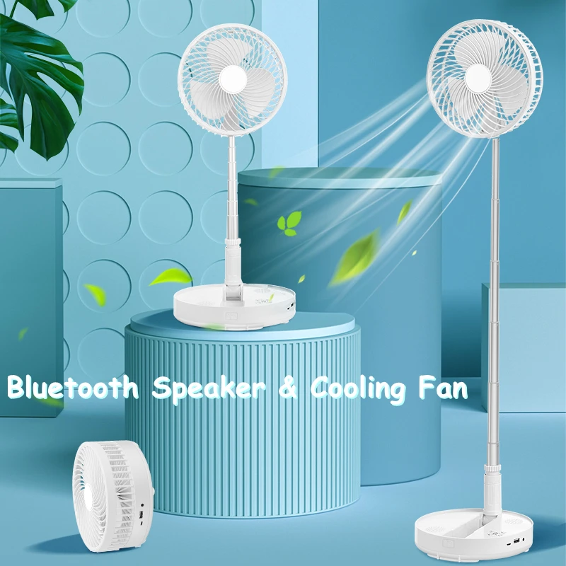 

Настольный Bluetooth Динамик вентилятор USB зарядка бесшумный складной модный Удобный летний охлаждающий Применение вентилятор "умные" аксессуа...