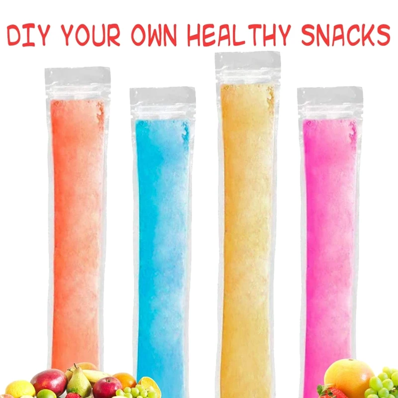 Акция! 150 шт. мешочки для мороженого блестящие с застежкой-молнией мешочек льда