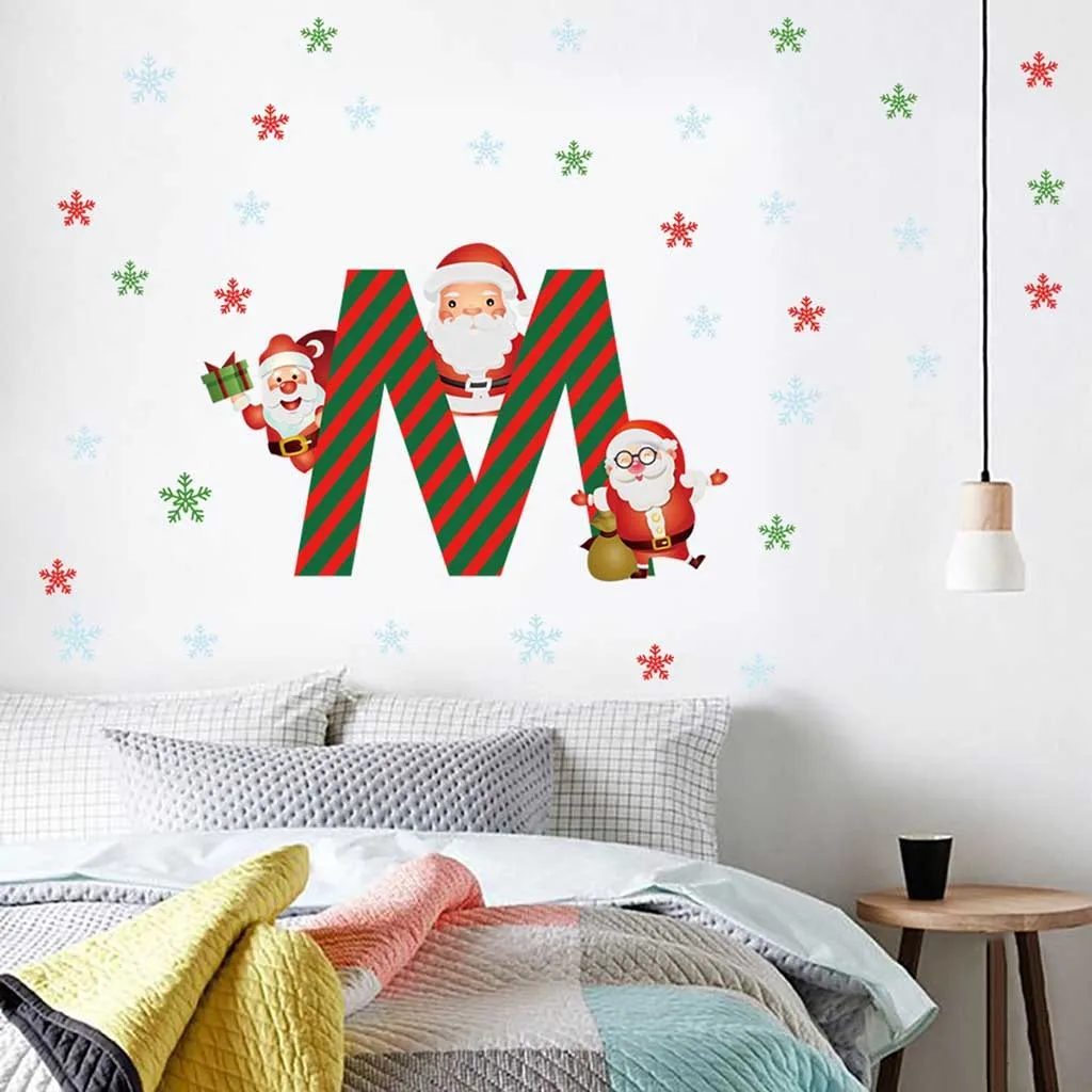 Веселый Рождественский фон наклейки на стену виниловые художественные стены