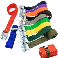 25mm car tension rope tie down strap strong ratchet belt luggage bag cargo lashing with metal buckle tow rope tensioner