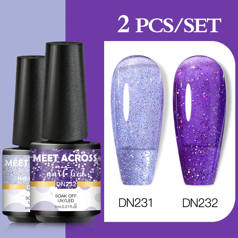 

Гель-лак для ногтей, 2 шт./компл., 6 мл