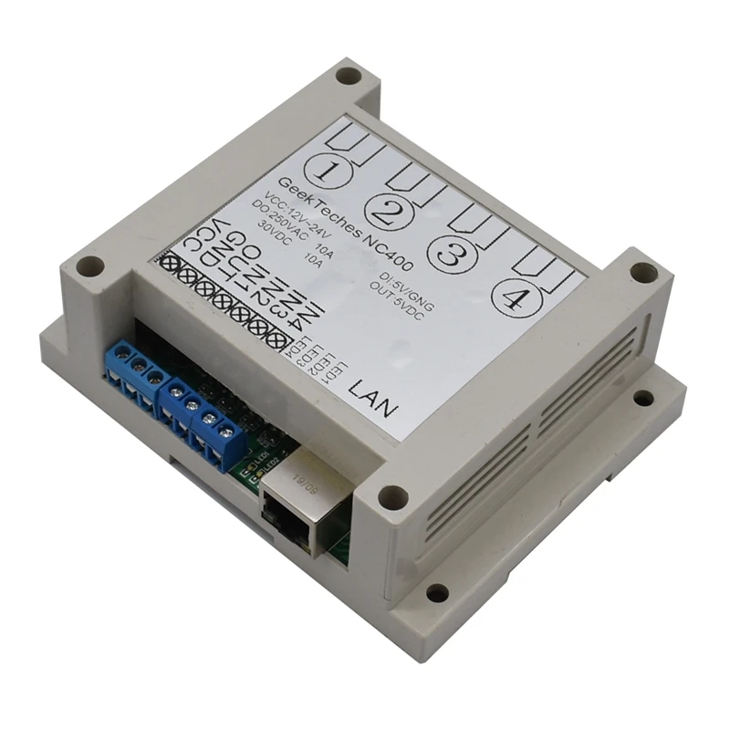 Ethernet RJ45 TCP/IP веб пульт дистанционного управления с 4 каналами реле UDP W5500 сетевой