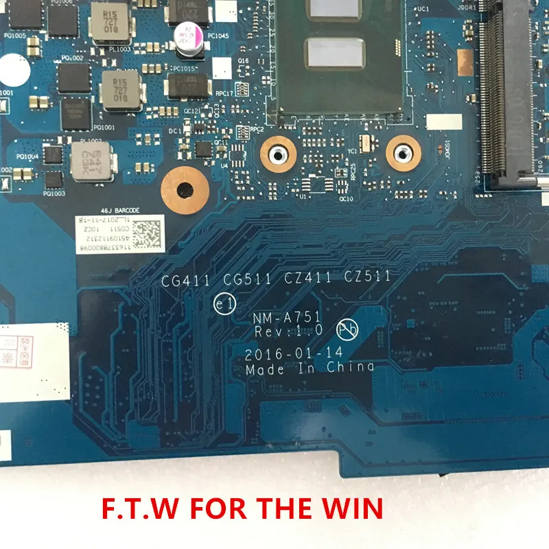 Verkaufen Laptop Motherboard Lenovo 310-14ISK Mainboard Original 4G-RAM CPU I3-6006U NM-A751 GT920MX