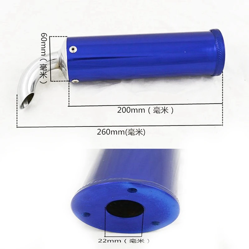 

Универсальный металлический гоночный выхлопной глушитель для мотоцикла глушитель для скутера 2-тактный выхлопной трубы для мотоцикла глуш...