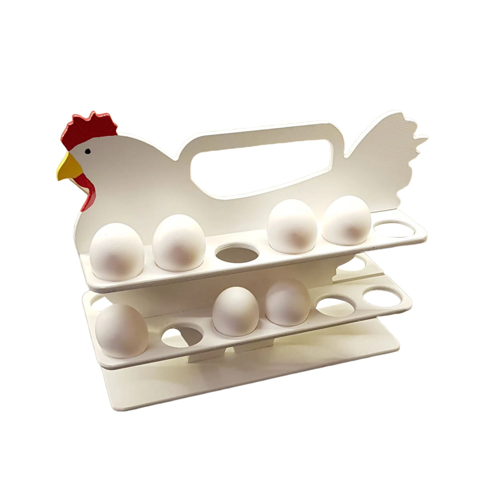 Креативная настольная корзина в форме курицы Кухонное хранилище металлическая