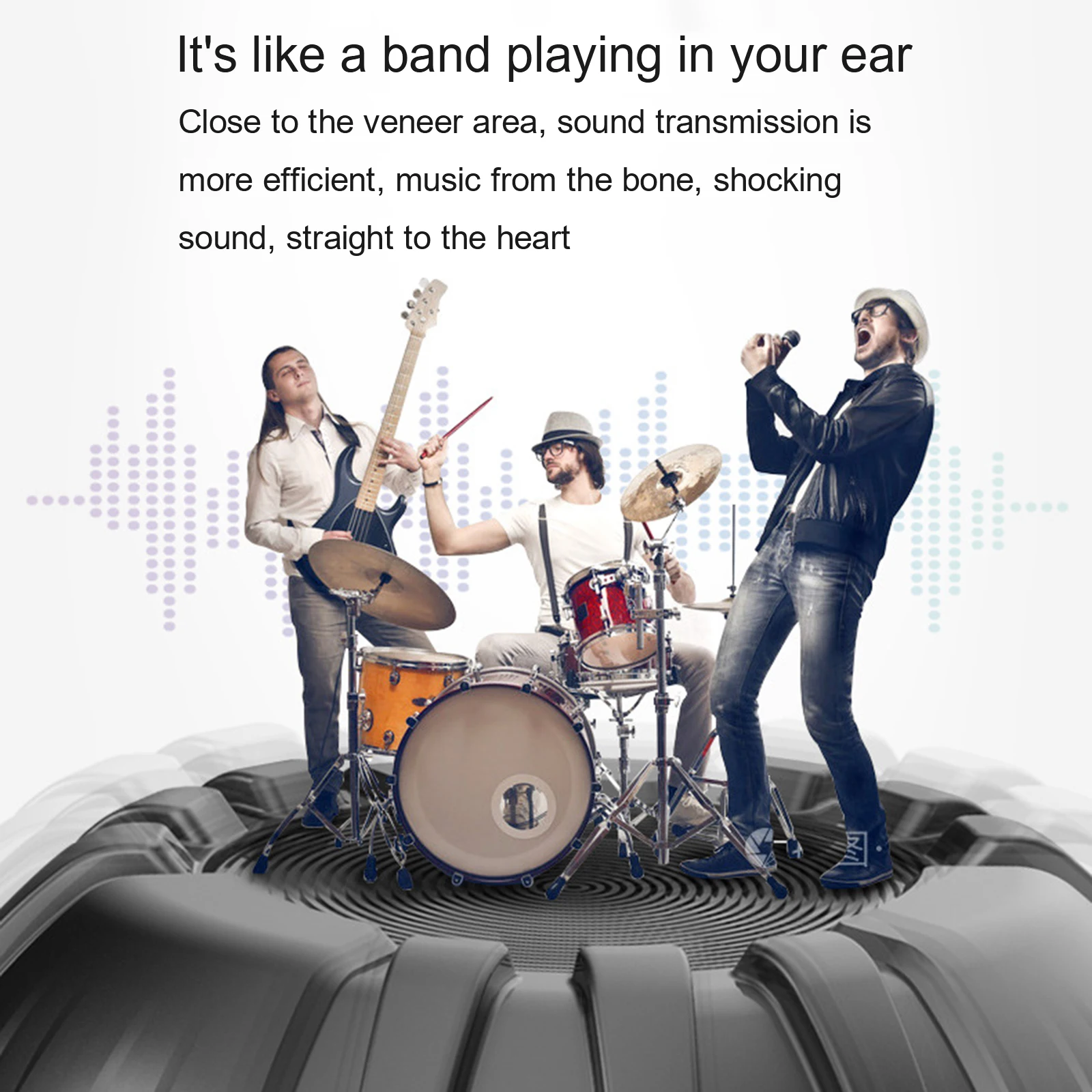 

Helmet Headset Bone Conduction Headset Wireless Stereo IP68 Waterproof Motorcycle Helmet Headphones With Microphone Helmet Acces