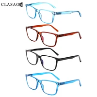 clasaga 4 pack classic spring hinge comfortable reading glasses mens and womens hd reader diopter 1 02 03 04 05 06 0