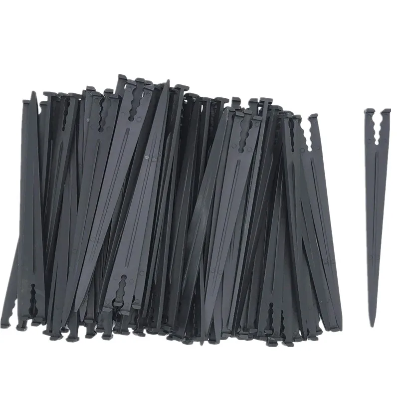 

100Pcs Irrigation Drip Support Stakes 1/8-1/4" Universal Drip Lines Tubing Hose for Gardens, Flowers, Plants, Vegetable