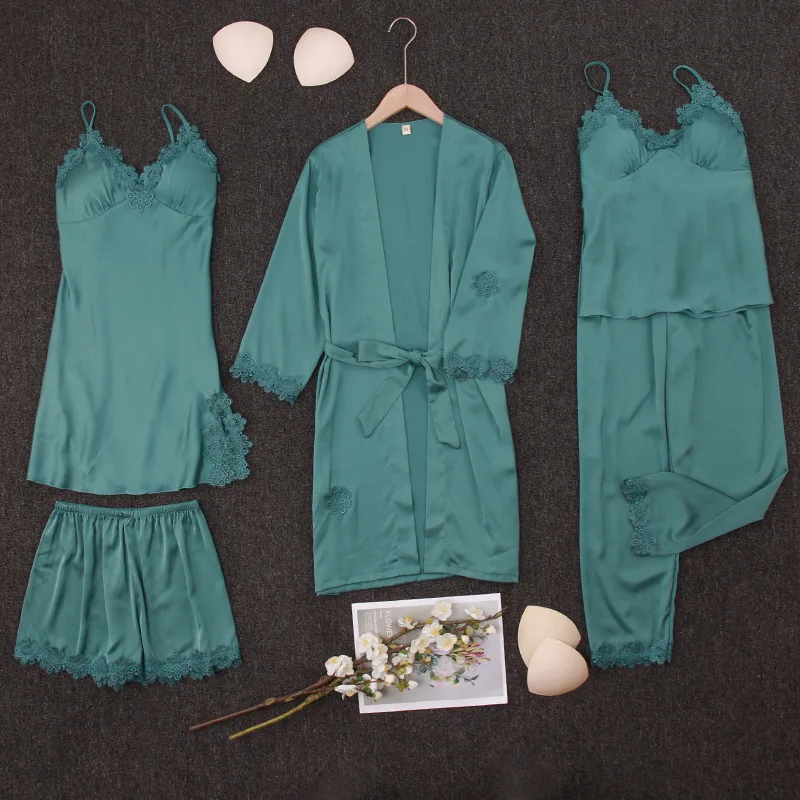 

Женские сексуальные подтяжки, халат, брюки, костюм для домашнего сервиса, пижамы, женский Шелковый пижамный комплект, женская новая пижама и...