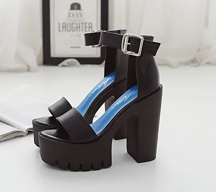 

2020 nightclub show thick heeled sandals thick soled waterproof platform high heeled sandals long term production
