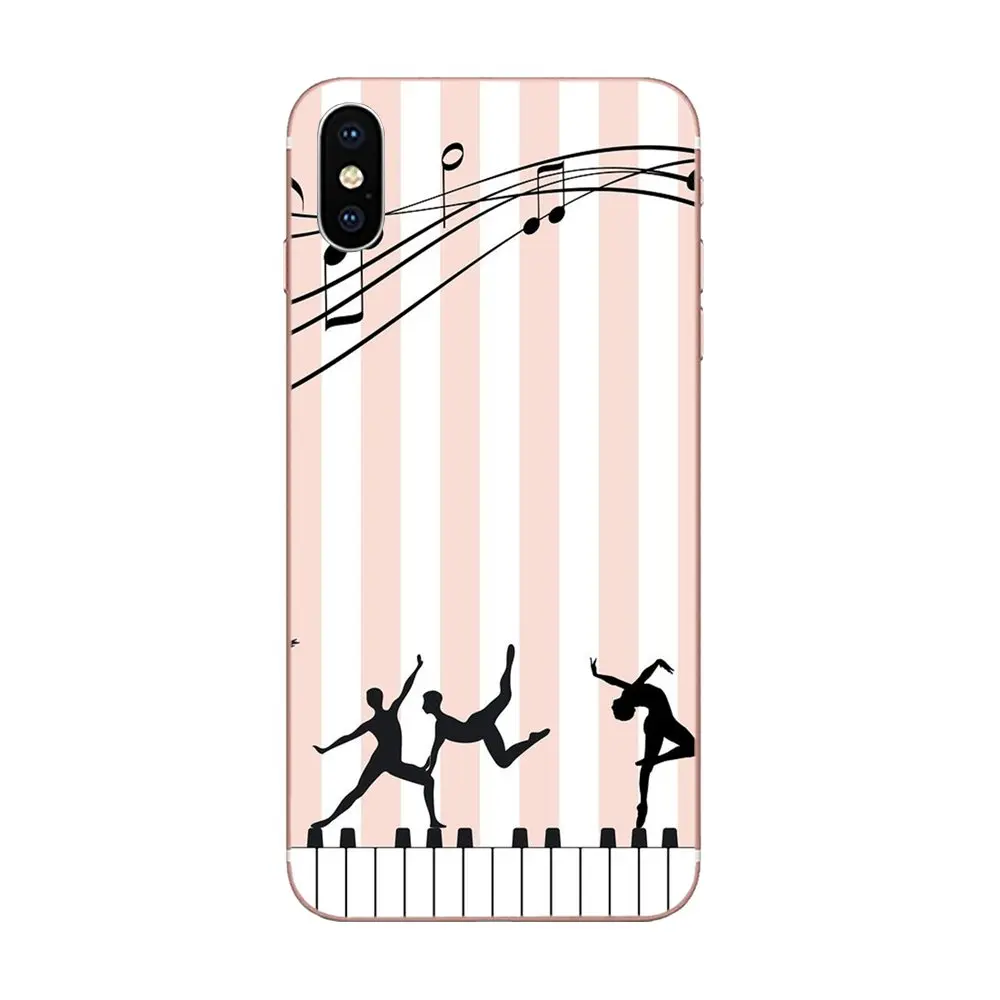 Love Music Note Piano Umbrella TPU Coque Case For Apple iPhone 4 4S 5 5C 5S SE 6 6S 7 8 Plus X XS Max XR | Мобильные телефоны и