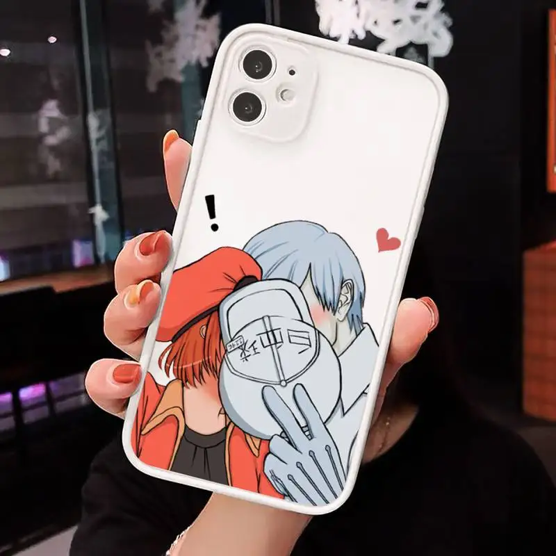 

anime Cells Work Phone Case Matte Transparent for iPhone 7 8 11 12 s mini pro X XS XR MAX Plus cover funda