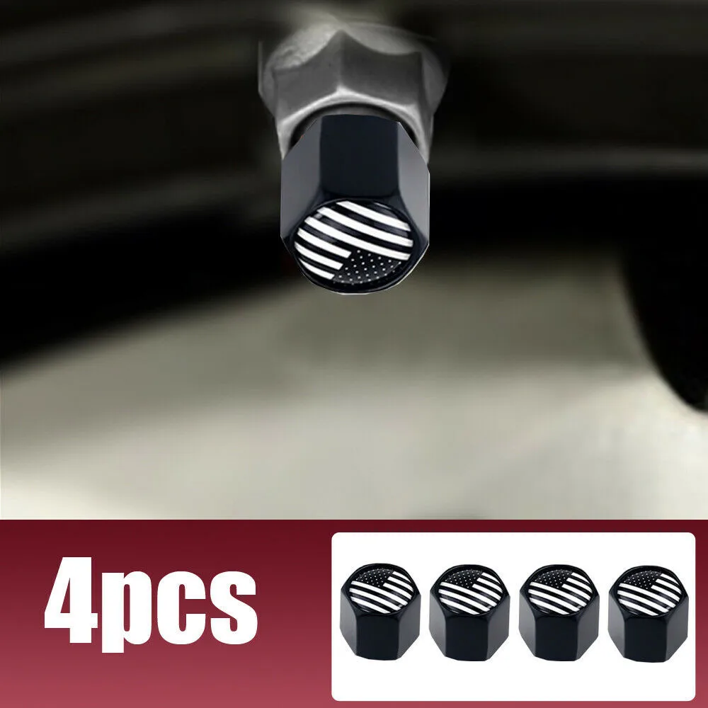 

4pcs American Flag Wheel Tire Valve Cap Stem Cover For Car Accessories Universal Wheel Tire Cap Air Valve