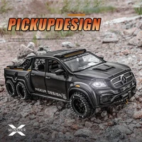 128 benzs x class 66 tyre alloy pickup car model diecasts toy metal off road vehicle model simulation collection kids toy gift