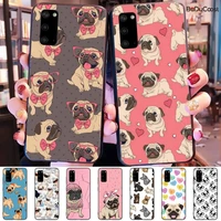 cute funny cartoon puppy dog phone case for samsung galaxy s10 s10e lite s8plus s9plus s7 s6 plus s5 s20 plus