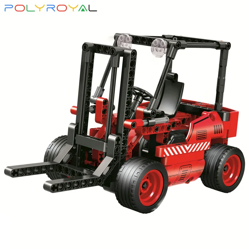 

Polyroyal Building Blocks Forklift car 202 PCS MOC Model Educational Bricks kid toys Christmas birthday gifts 7088