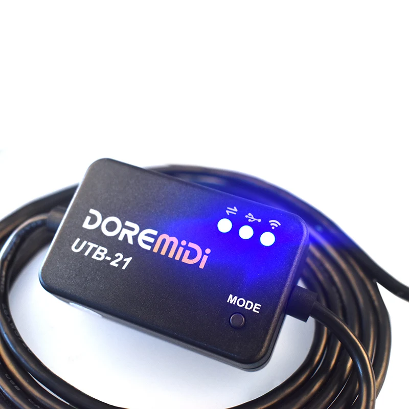Редактор музыки DOREMiDi USB MIDI на беспроводной Bluetooth MIDI-адаптер кабель с индикатором и