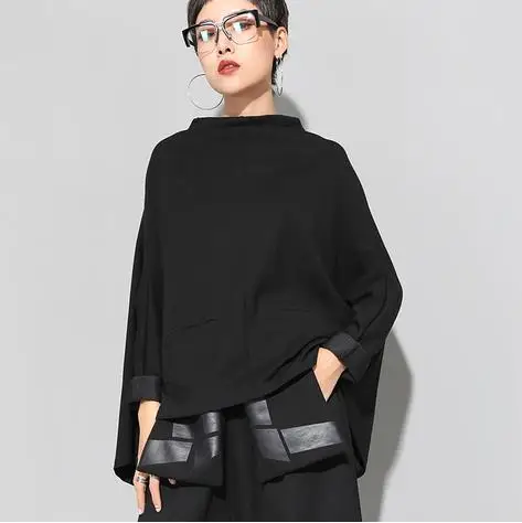 Европа кимоно Женская футболка сплошной цвет хлопок дикая женская 2020 осень и