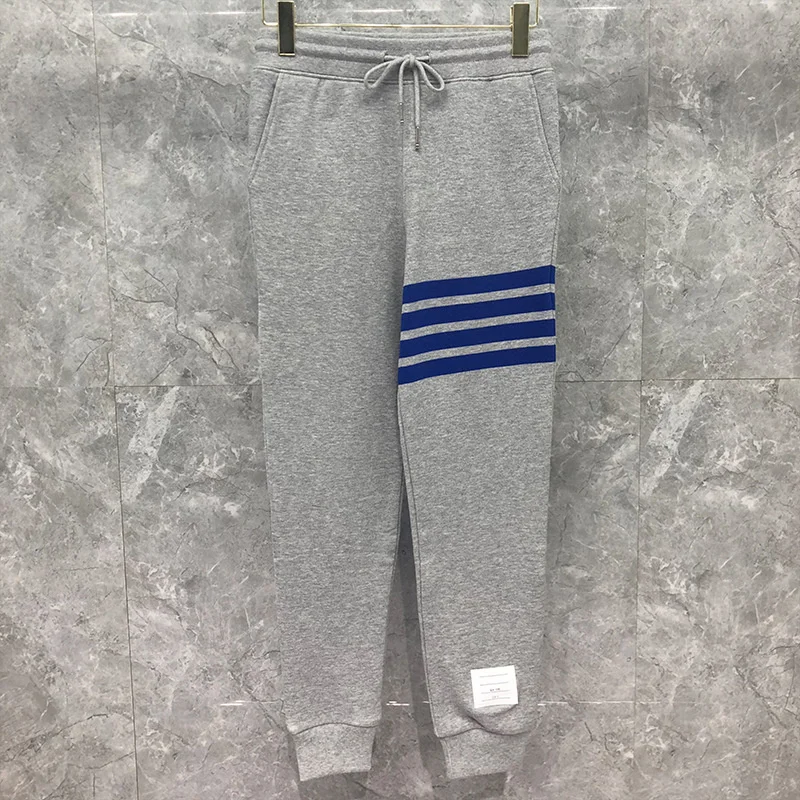 

Fashion TB 2021 THOM Brand Sweatpants Men Women Spring Autumn Cotton Casual Sports Trousers Tracksuit Bottoms Jogger Track Pants