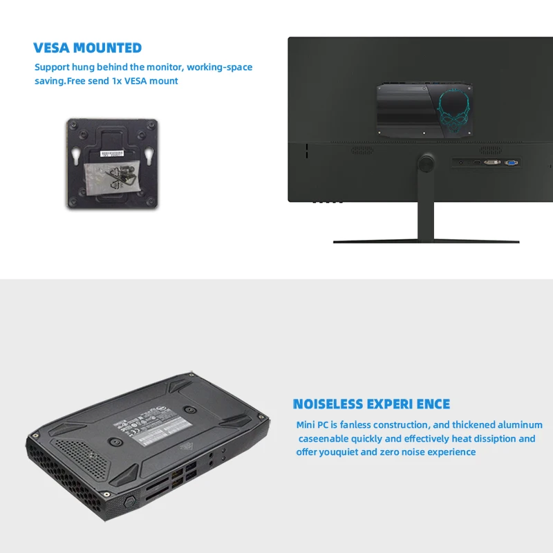 Оригинальный мини-ПК Intel Core NUC CPU i7-6770HQ Windows 10 4K USB 3 0 HDMI Wi-Fi BL Gigabit Ethernet офисный