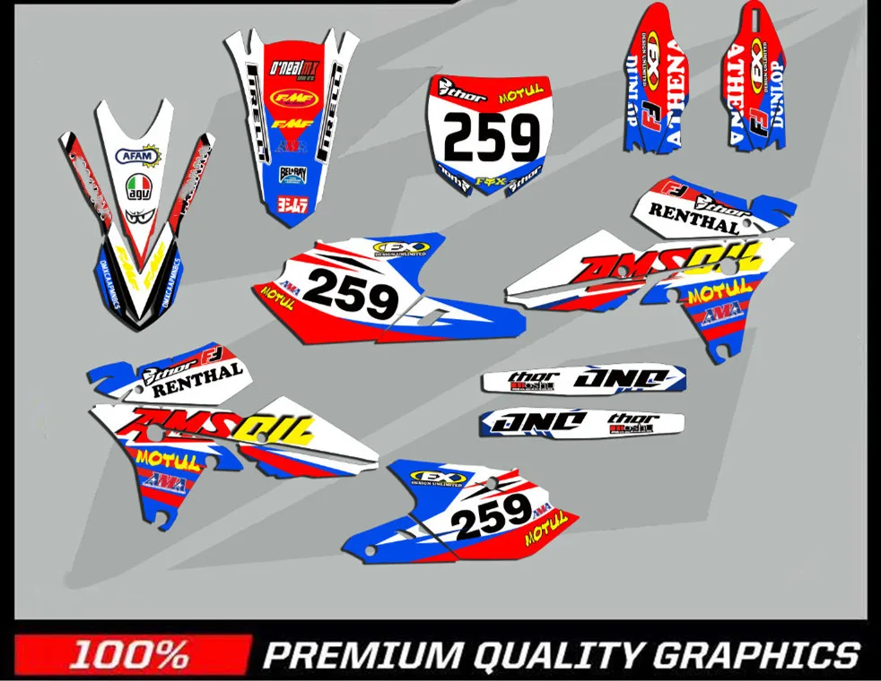 Для YAMAHA 250 WRF 2019-2015 team фоны графические наклейки Наборы наклеек для WRF250 WR250F 2015 2016 2017