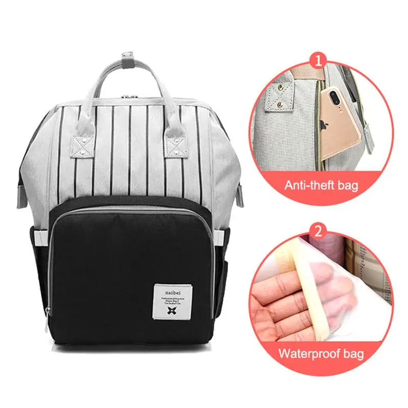 Модные подгузники с большой емкостью многофункциональная сумка для ухода