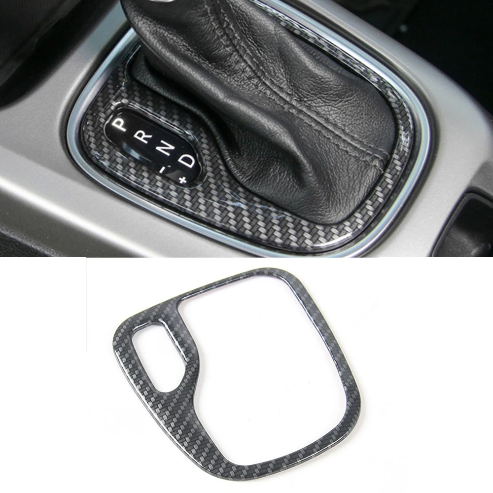 

for Jeep Compass 2017 2018 2019 2020 2021 Gear Shift Decoration Trim Stickers Cover Car Interior Accessories ABS Red Blue Silver