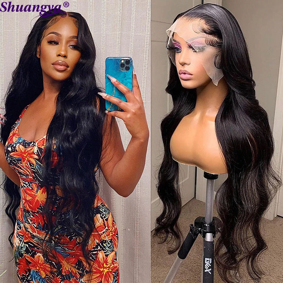 Transparent Lace Front Wig Body Wave Long Brazilian 4x4 5X5 HD Lace Closure Wig for Black Women PrePlucked Remy Human Hair Wigs
