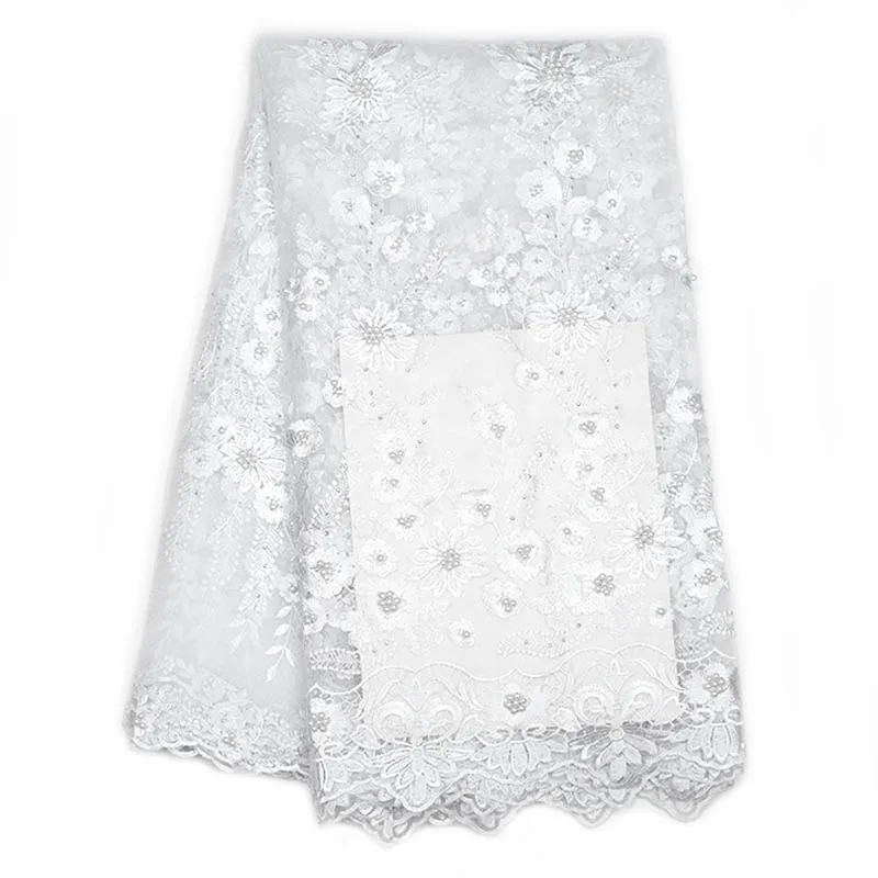 Sequin Fabric Lace African Fabrics French Sequins Embroidery | Аксессуары для одежды