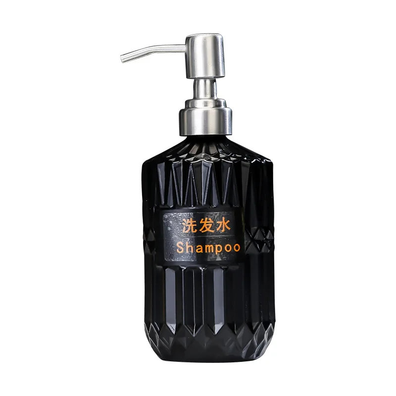 

Glass Liquid Soap Dispenser Hand Sanitizer Shampoo Cosmetic Bottles Pressing Shower Washing Dispenser Bathroom Accessories