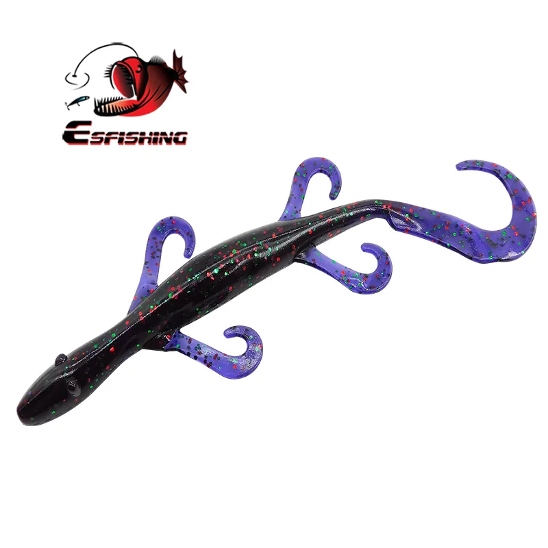 KESFISHING моделирование рыболовные приманки мягкая Пластик 6 шт. 14 см 7 8g дикий ящер 5