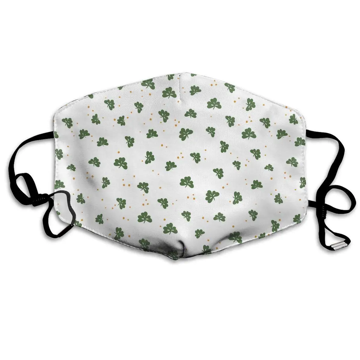 Многоразовая моющаяся маска с изображением клевера на День Св. Патрика хлопковая