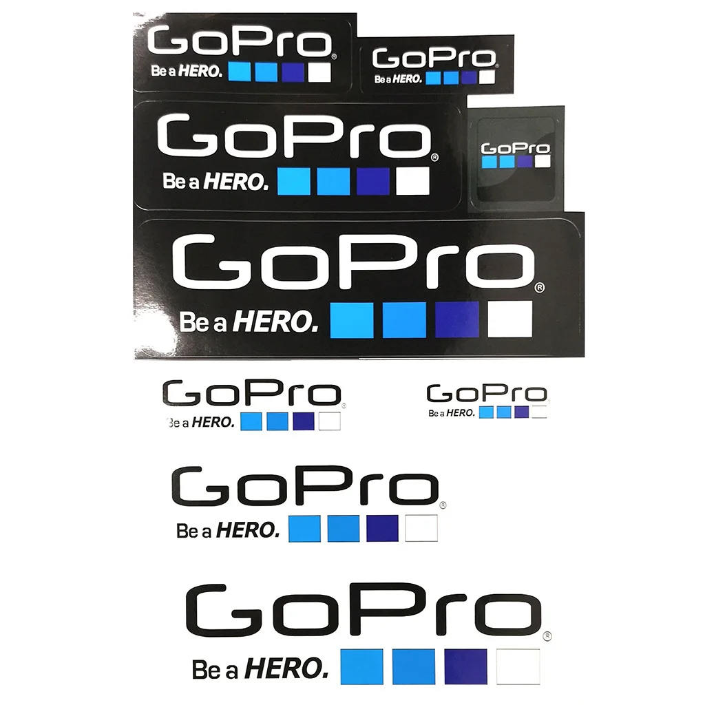 for Gopro Sticker Decal Set Helmet Protective Film Decorative Logo for Gopro Hero 11/10/9/8/7 Sports Camera Stickers Accessories