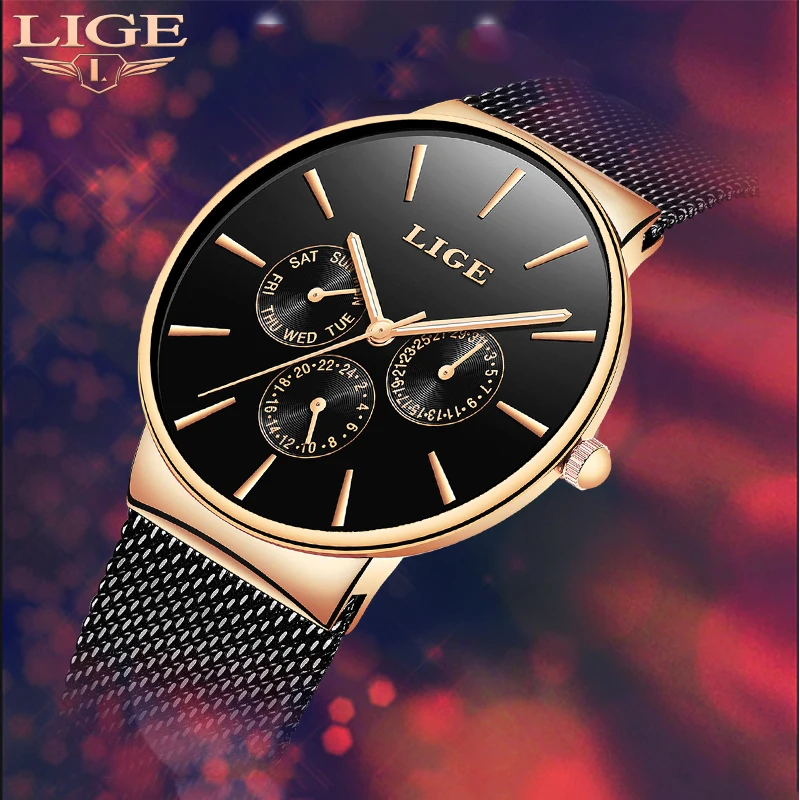 Часы наручные женские кварцевые под розовое золото водостойкие | Наручные часы