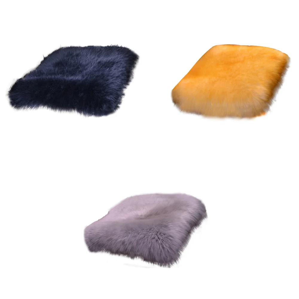 

1Pcs/3Pcs Set Universal Automobiles Seat Covers Car Seat Winter Plush Without Backrest Warm Seat Pad Protect Automobile Interior