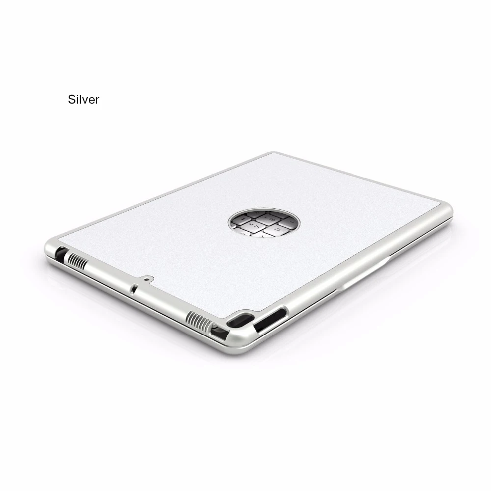 [Новинка] Алюминий 4,0 Bluetooth беспроводная клавиатура для iPad Pro 10,", металлический жесткий чехол+ Интеллектуальный переключатель вкл/выкл+ 7 цветов подсветка