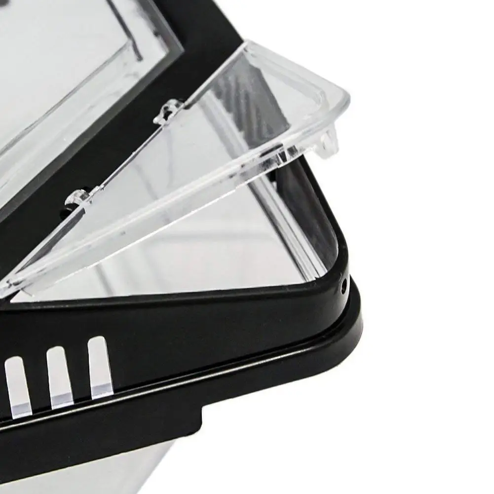 Прозрачная коробка для разведения инкубатор Террариум ящик рептилий амфибия