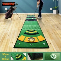 New Types Indoor Outdoor Training Golf Hitting Carpet Mini Putting Ball Pad Practice Mat Washable Anti-Slip Practice Golf Mat