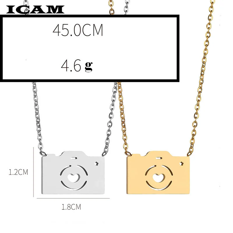 Ожерелье ICAM из нержавеющей стали для женщин Lover золотой и серебряный цвет кулон в