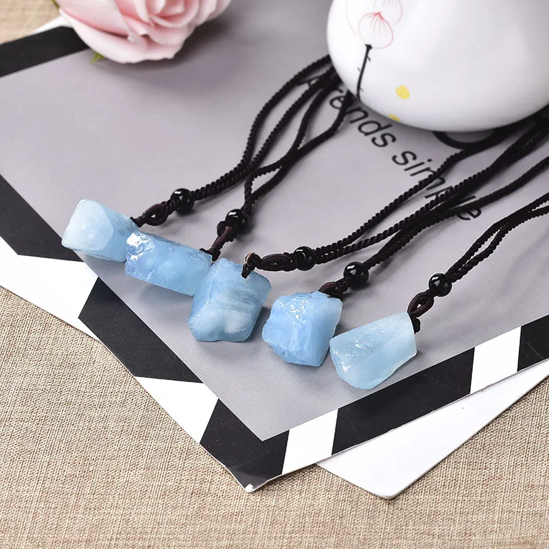 100% Натуральный аквамарин подвеска из оригинального камня натуральный кварц