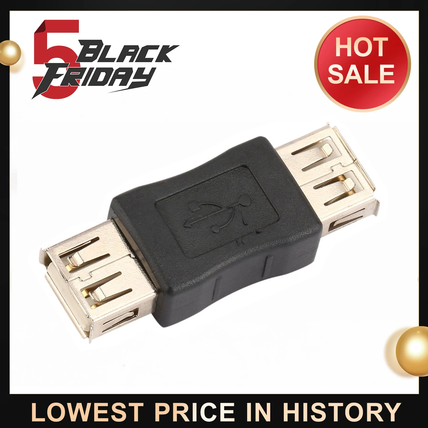 

USB 2.0 Type A Female to A Female Coupler Adapter Connector F/F Converter