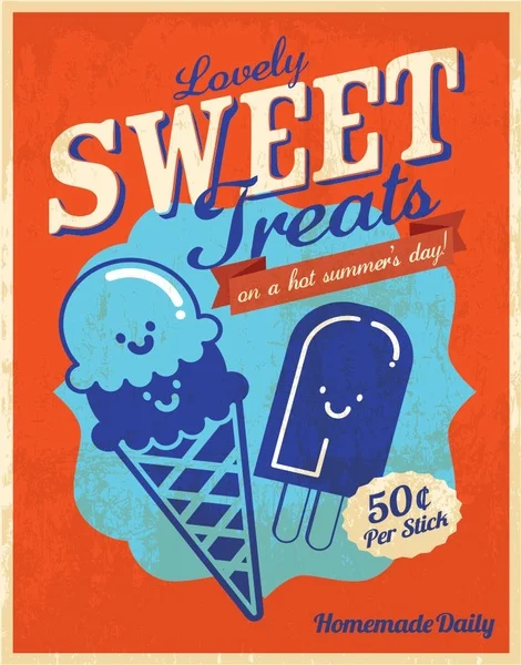 

Милые милые угощения, большой металлический жестяной плакат, винтажный стиль, табличка, подвесные металлические знаки