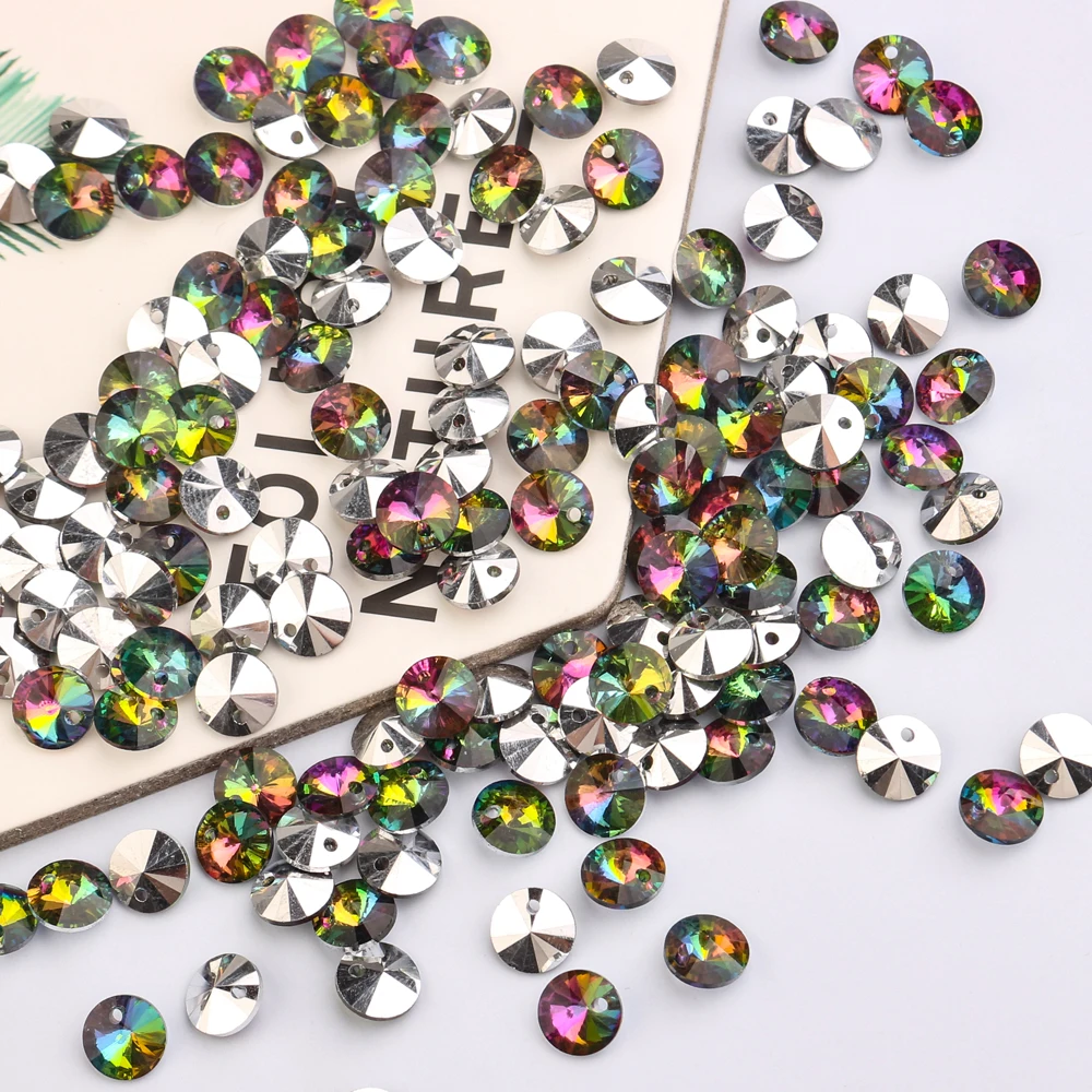 50pcs/lot 8mm Craft Lampwork Glass Loose Bead Czech Cabochons Murano Oblate Crystal Beads Jewelry DIY For Necklace Pendants | Украшения и