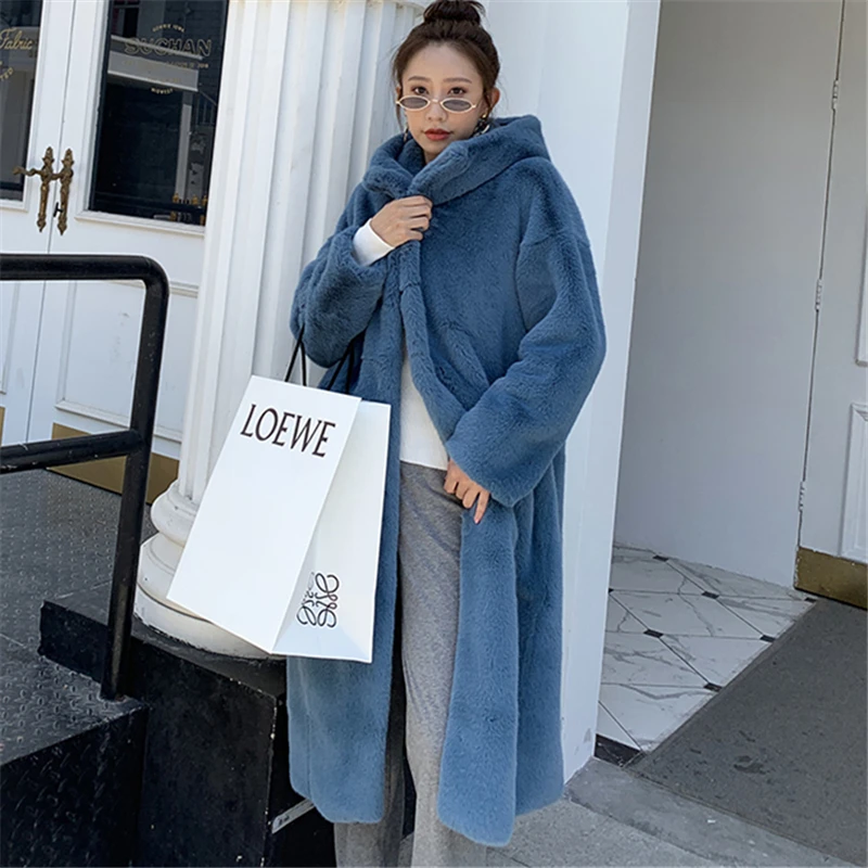 Новинка 2020 зимнее пальто из искусственного меха норки женские свободные