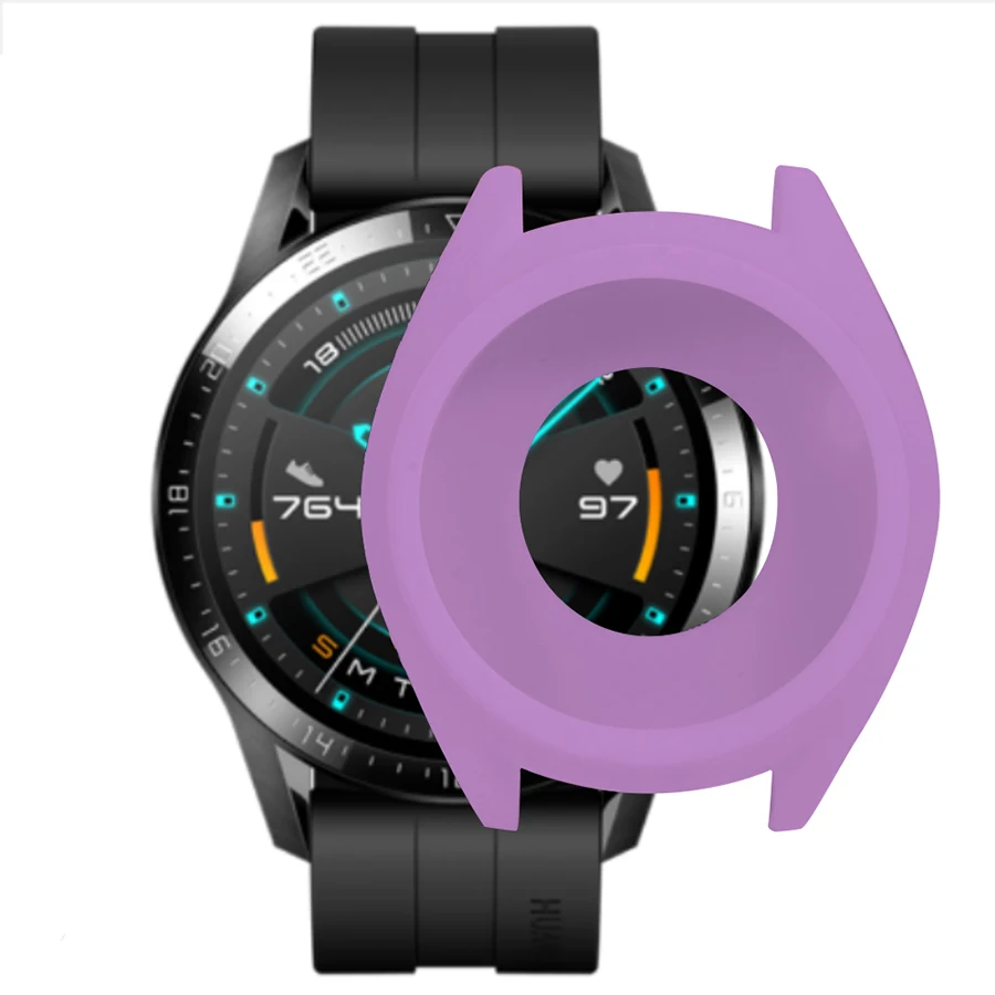 Силиконовый защитный чехол для huawei Watch GT 2 Smartwatch Мягкий ТПУ полный Чехол для часов Корпус рамка Бампер для huawei GT 46 мм