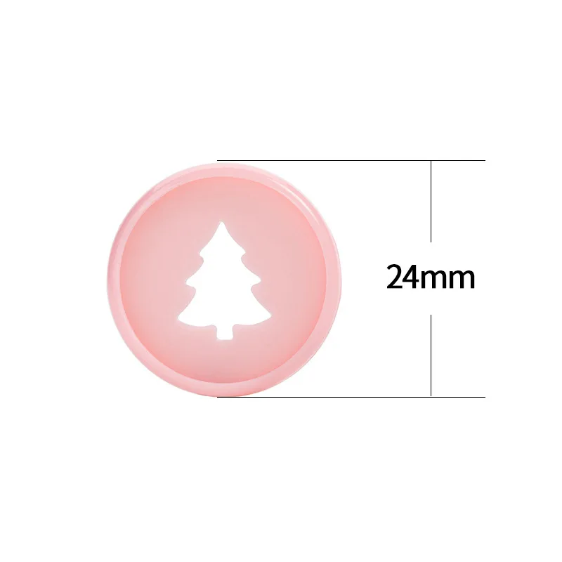 100 шт 24 мм Экологичная Рождественская елка записная книжка пластиковое связывающее кольцо DIY 360 градусов