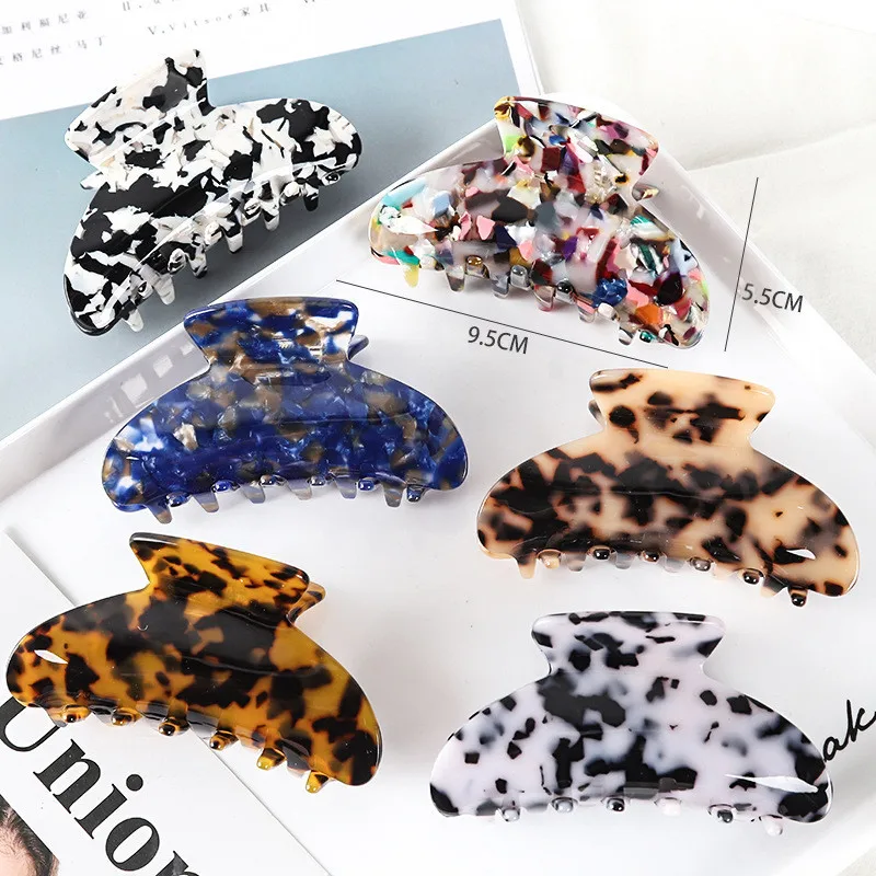 Ful Marbling Acetate Claw Clip Girls Hair Clips Hair Barrettes Hair Accessor