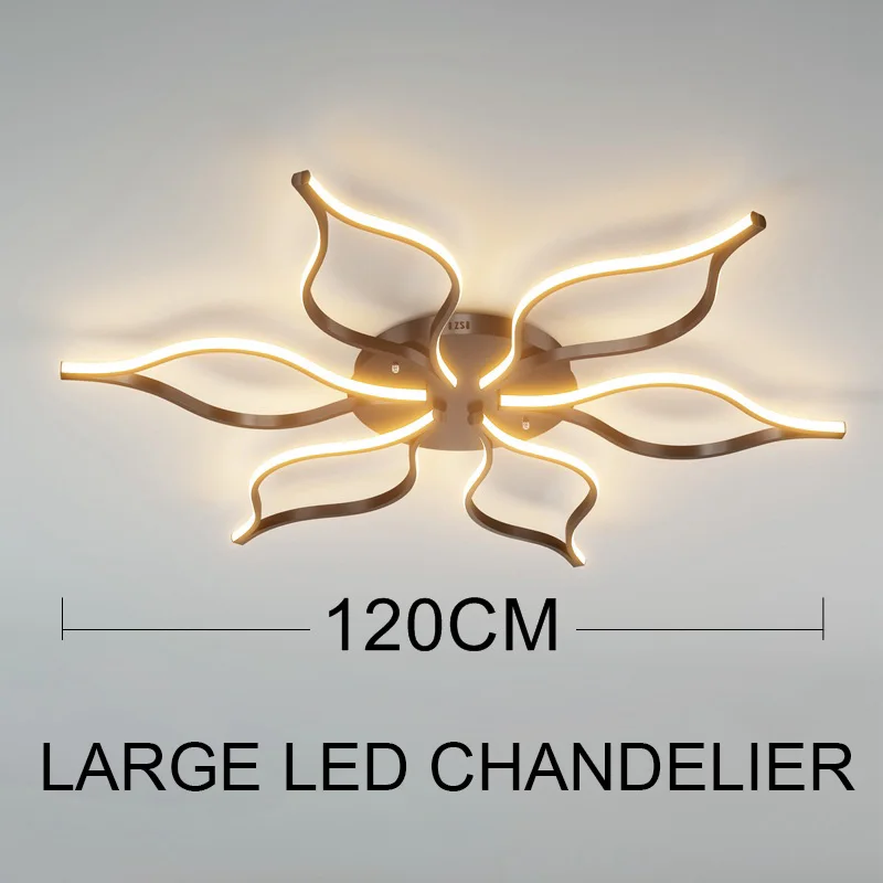 Большая светодиодный ная светодиодная люстра LOFAHS с дистанционным управлением